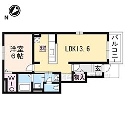 サンルーラルS 1LDKの間取図画像