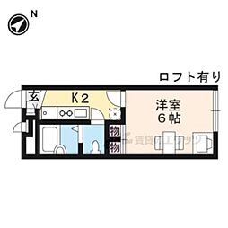レオパレスForest 1Kの間取図画像