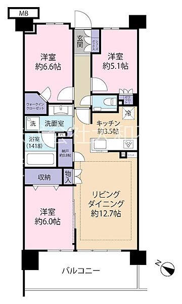間取りを拡大表示