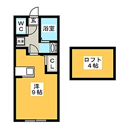 シエロ湘南 ワンルームの間取図画像