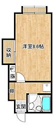 サクラコーポ ワンルームの間取図画像