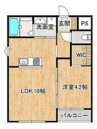 RINTOHAMAMACHI 1LDKの間取図画像