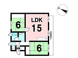 間取図画像 2LDK