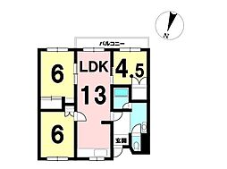 間取図画像 3LDK