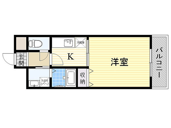 大阪府豊中市春日町２丁目(賃貸マンション1K・1階・31.46㎡)の写真 その2