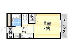 大阪府吹田市岸部中４丁目2番7号（賃貸マンション1K・2階・24.70㎡） その2