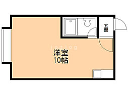 コーポマリーン ワンルームの間取図画像