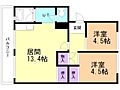札幌西月寒団地41階5.3万円