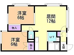 どりーむはうす 2LDKの間取図画像