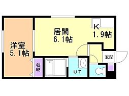 間取図画像 1LDK