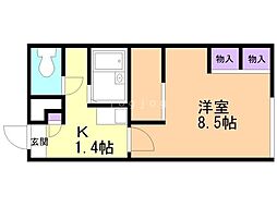レオパレスPao B 2階