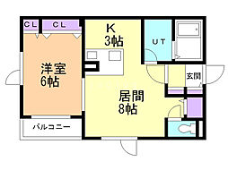 間取図画像 1LDK