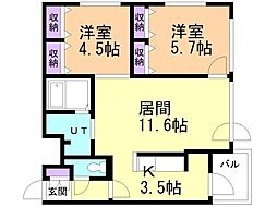 札幌市営東豊線 豊平公園駅 徒歩5分 4階/-