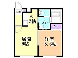 間取図画像 1LDK