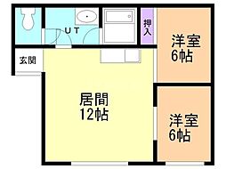 間取図画像 2LDK