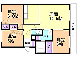 間取図画像 3LDK
