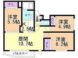 間取図画像 3LDK