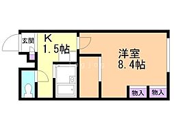 間取図画像 1K
