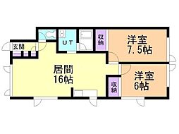 間取図画像 2LDK