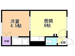 間取図画像 1DK