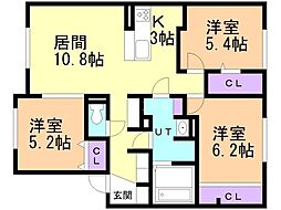 間取図画像 3LDK