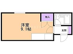 サンシャイン西岡 ワンルームの間取図画像