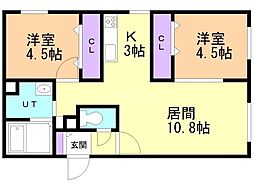 間取図画像 2LDK
