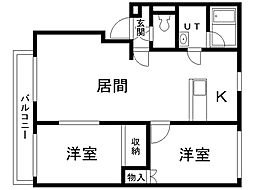 間取図画像 2LDK