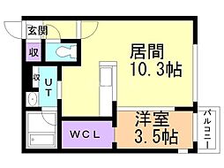 オルセーイスト北広島 4階/403