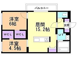 間取図画像 2LDK