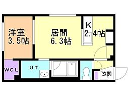 間取図画像 1LDK