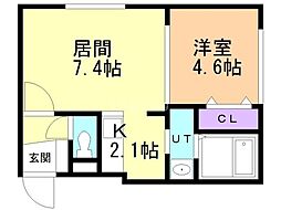 間取図画像 1LDK