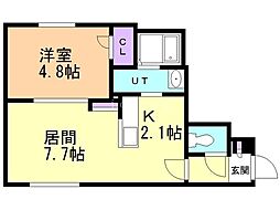 間取図画像 1LDK