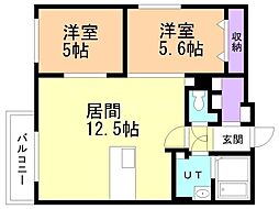 間取図画像 2LDK