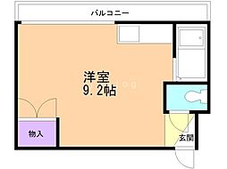 マイ・ハイム平岸 ワンルームの間取図画像