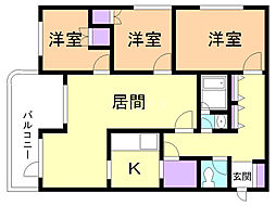 NOA2 3LDKの間取図画像