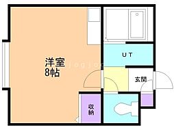 TAFTマンション ワンルームの間取図画像