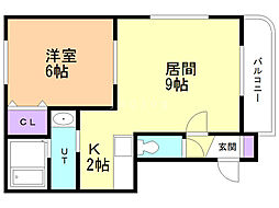 間取図画像 1LDK