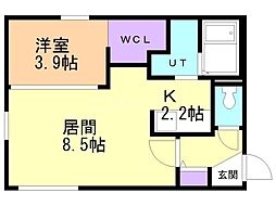 Porte-bonheurFukuzumi 1LDKの間取図画像