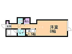 エル・ベスト 1Kの間取図画像
