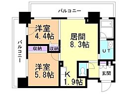 S-FORT豊平三条 2LDKの間取図画像