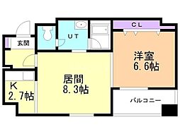 A・ステージ 1LDKの間取図画像