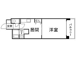 フラット・A 1DKの間取図画像