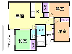 プリマヴェーラ 3LDKの間取図画像