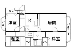 リラヒルズ 3LDKの間取図画像