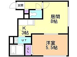 ROYALHYATT 1LDKの間取図画像