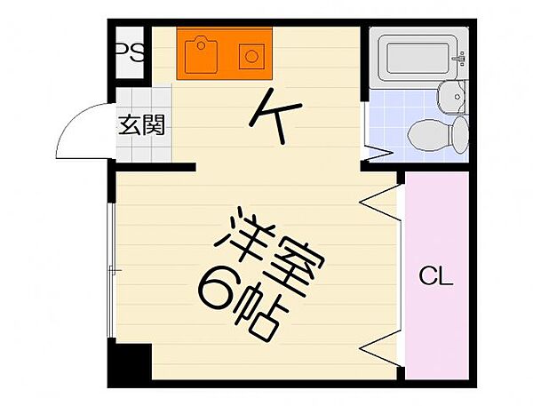 大阪府堺市中区深井沢町(賃貸マンション1R・1階・18.00㎡)の写真 その2