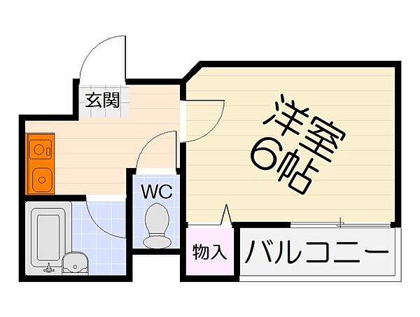 大阪府堺市中区深井清水町(賃貸マンション1K・4階・20.00㎡)の写真 その2