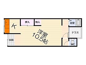 大阪府堺市西区鳳中町8丁（賃貸テラスハウス1R・1階・30.11㎡） その2