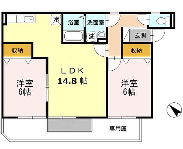 大阪府和泉市池上町2丁目(賃貸アパート2LDK・1階・59.20㎡)の写真 その2